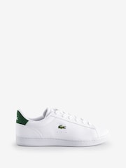 Lacoste Boys Carnaby White Trainers - Image 1 of 6