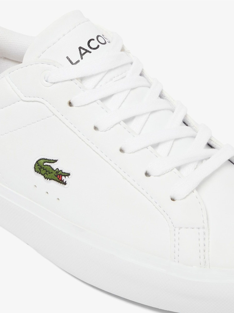 Lacoste White Powercourt Trainers - Image 5 of 5 Lacoste White Powercourt Trainers - Image 5 of 5