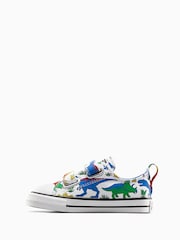 Converse Multi Dinosaur Print Chuck Taylor 2V Trainers - Image 2 of 7
