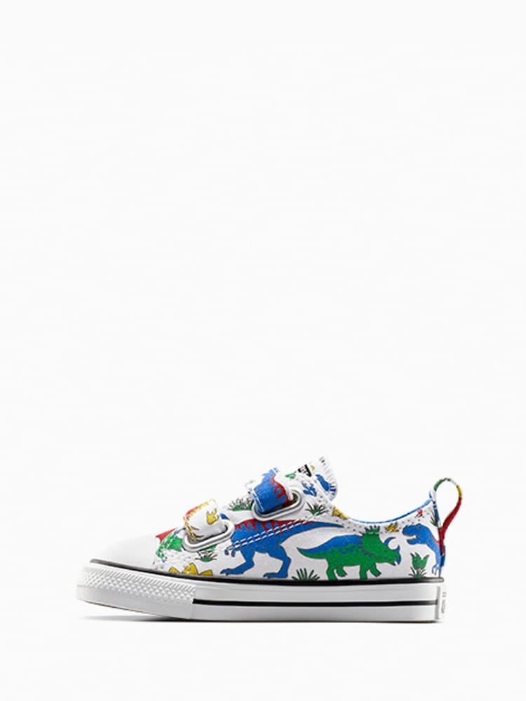 Converse Multi Dinosaur Print Chuck Taylor 2V Trainers - Image 2 of 7