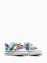 Converse Multi Dinosaur Print Chuck Taylor 2V Trainers - Image 3 of 7