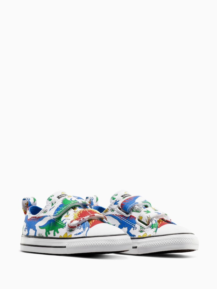 Converse Dinosaur Print Chuck Taylor 2V Trainers - Image 3 of 7