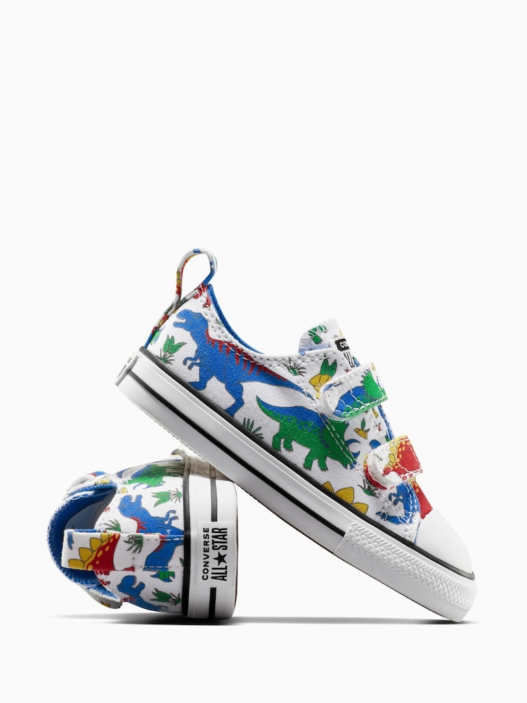Converse Dinosaur Print Chuck Taylor 2V Trainers - Image 5 of 7