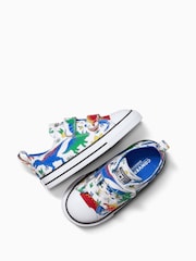 Converse Multi Dinosaur Print Chuck Taylor 2V Trainers - Image 6 of 7