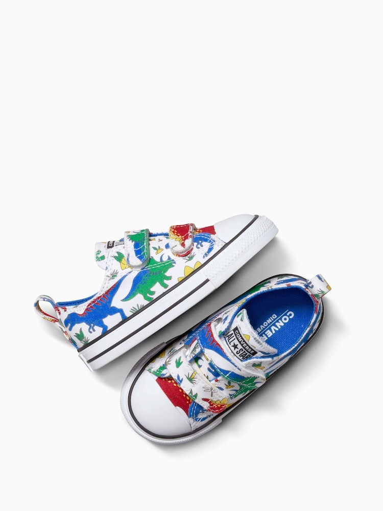 Converse Dinosaur Print Chuck Taylor 2V Trainers - Image 6 of 7