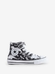 Converse Multi Junior Chuck Taylor Dinosaur Print 1V Easy On Trainers - Image 1 of 9