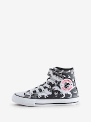 Converse Multi Junior Chuck Taylor Dinosaur Print 1V Easy On Trainers - Image 2 of 9