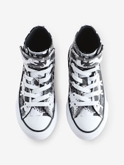 Converse Multi Junior Chuck Taylor Dinosaur Print 1V Easy On Trainers - Image 5 of 9