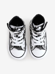 Converse Multi Infant Chuck Taylor Dinosaur Print 1V Easy On Trainers - Image 6 of 9