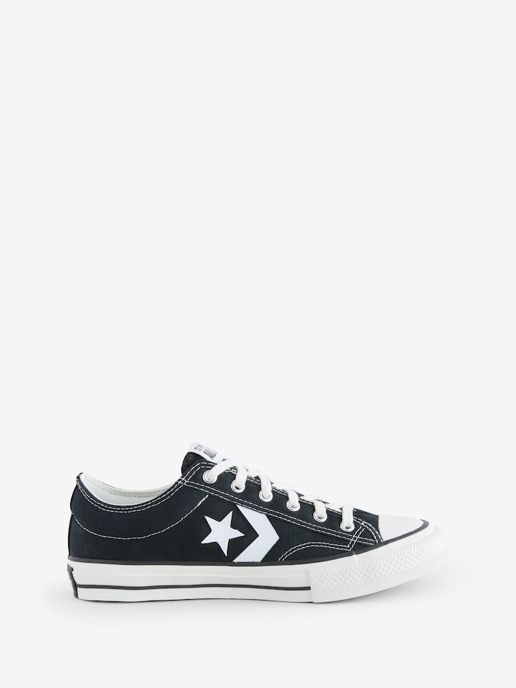 Converse Black Youth Star Player 76 Trainers - Image 1 of 9