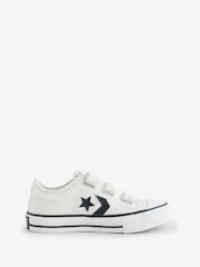 Converse White Junior Star Player 76 3V Trainers - Image 1 of 9