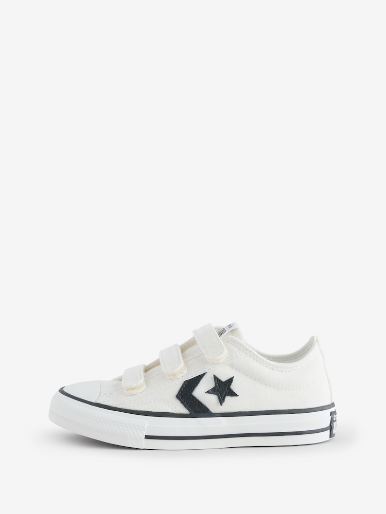 Converse White Junior Star Player 76 3V Trainers - Image 2 of 9