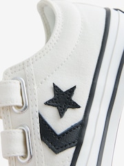 Converse White Junior Star Player 76 3V Trainers - Image 8 of 9