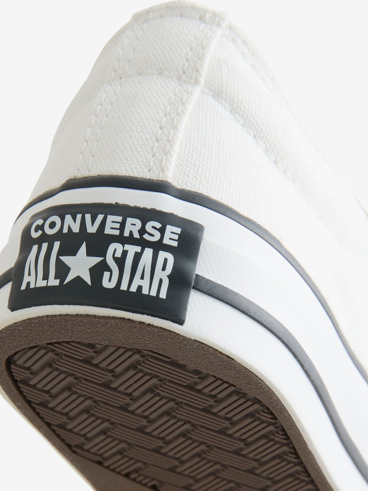 Converse White Junior Star Player 76 3V Trainers - Image 9 of 9