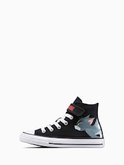 Converse Black Tom and Jerry 1V High Top Trainers - Image 2 of 8