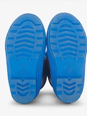 Botas de agua impermeables azules con diseño impermeable de T-Rex y forro de sherpa de Hatley - Imagen 5 de 5