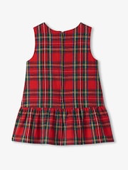Hatley Red Plaid Pinafore 100% Cotton Dress - Image 2 of 3