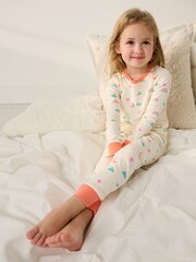 Hatley Cream Charms Cotton Pyjamas - Image 1 of 3