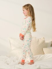 Hatley Cream Charms Cotton Pyjamas - Image 2 of 3