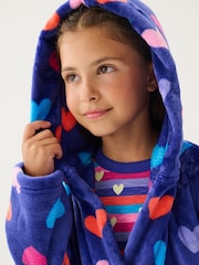 Hatley Blue Hearts Cosy Fleece Robe - Image 2 of 4