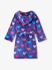 Hatley Blue Hearts Cosy Fleece Robe - Image 4 of 4