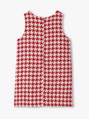 Hatley Red Big Bow Houndstooth Mini Shift Dress - Image 2 of 2