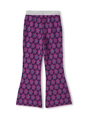 Hatley Blue Mini Flower Fun Waist Flare Trousers - Image 2 of 2