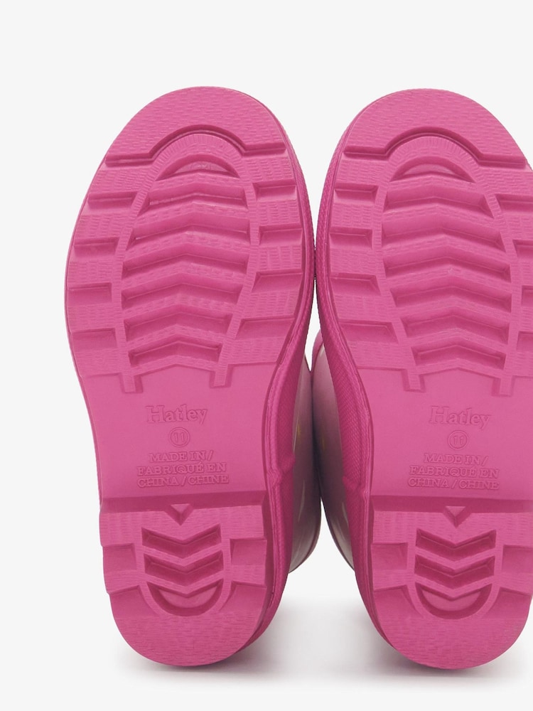 Hatley Pink Sun Charms Matte Waterproof Wellies - Image 4 of 4 Hatley Pink Sun Charms Matte Waterproof Wellies - Image 4 of 4
