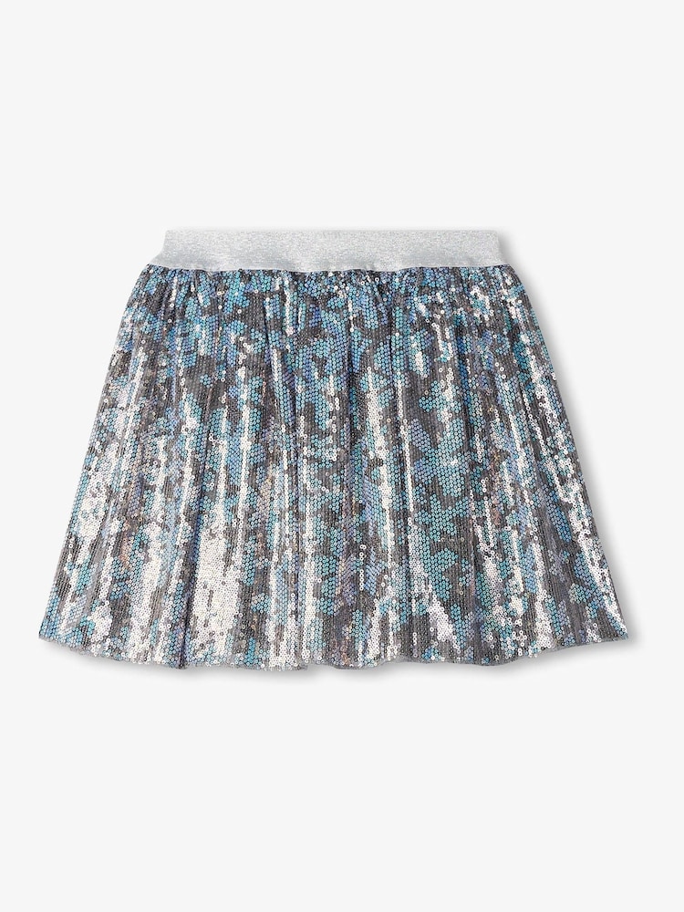 Hatley Silver Flower Shimmer Sequin Skirt - Image 2 of 2