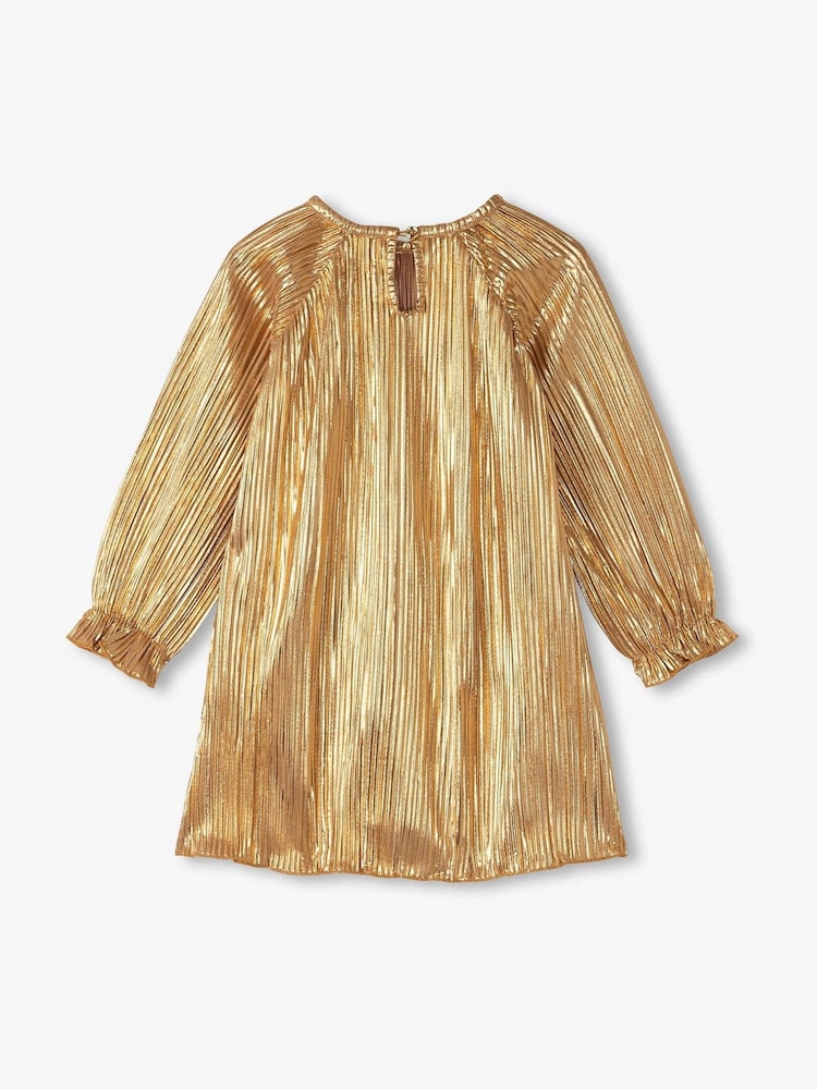 Hatley Gold Metallic Party Dress - Image 2 of 3