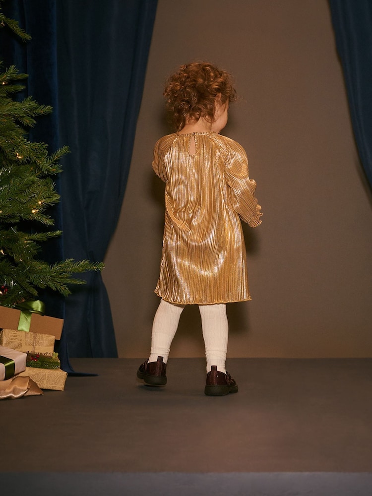 Hatley Gold Metallic Party Dress - Image 3 of 3