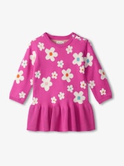 Hatley Pink New Flowers Flounce Hem Jumper 100% Cotton Dress - Image 1 of 3