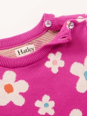 Hatley Pink New Flowers Flounce Hem Jumper 100% Cotton Dress - Image 3 of 3