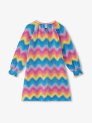 Hatley Pink Rainbow Wave Pleated A-line Dress - Image 2 of 3