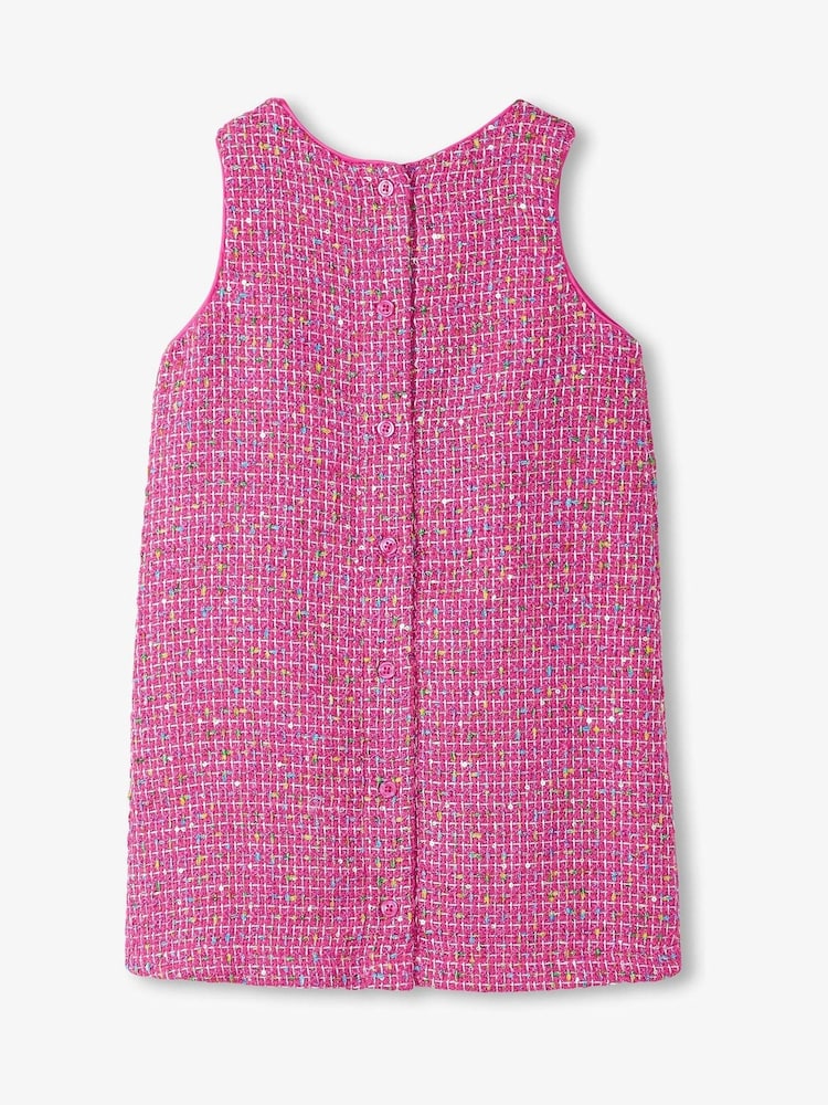 Hatley Pink Rose Violet Tweed Dress - Image 2 of 3