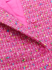 Hatley Pink Rose Violet Tweed Dress - Image 3 of 3