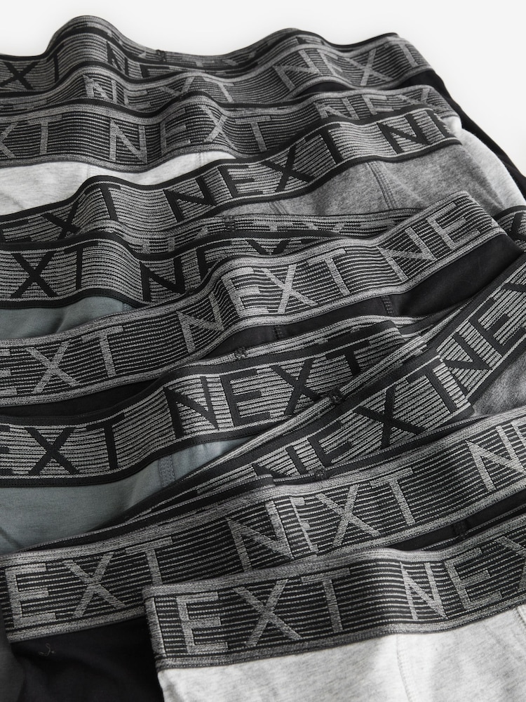 Grey Rich Trunk Boxers 10 Pack - Image 7 of 7