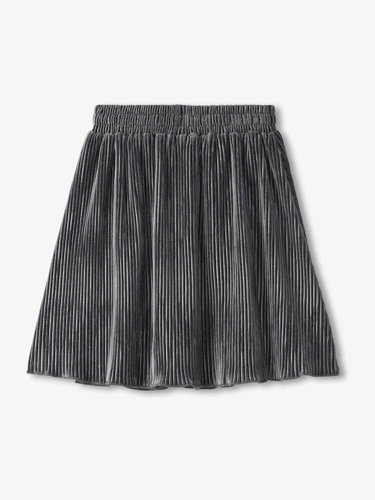 Hatley Silver Shine Pleated Velour Skirt - Image 2 of 2