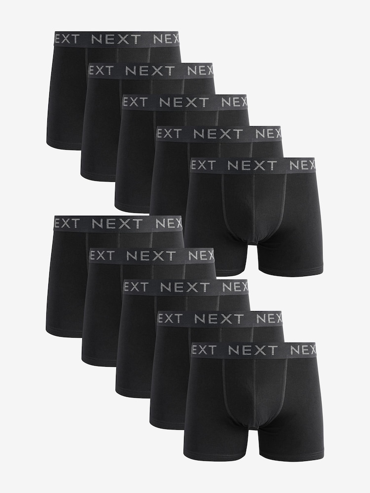 Black Rich Trunk Boxers 10 Pack - Image 1 of 2