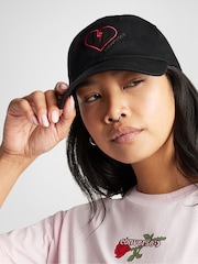 Converse Black Valentines Heart 100% Cotton Cap - Image 1 of 5