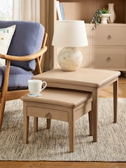 Set of 2 Light Sadie Soild Mango Wood Storage Set of 2 Nest of Tables - Image 1 of 6