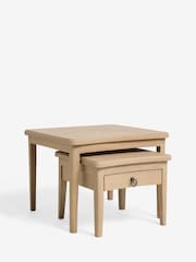 Set of 2 Light Sadie Soild Mango Wood Storage Set of 2 Nest of Tables - Image 4 of 6