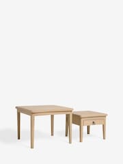 Set of 2 Light Sadie Soild Mango Wood Storage Set of 2 Nest of Tables - Image 5 of 6