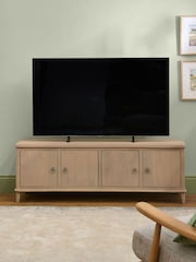 Light Sadie Soild Mango Wood Up to 65 inch TV Unit - Image 4 of 11