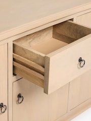 Light Sadie Soild Mango Wood Large Sideboard - Image 3 of 12