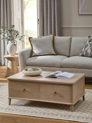 Light Sadie Soild Mango Wood Storage Coffee Table - Image 1 of 9