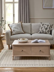 Light Sadie Soild Mango Wood Storage Coffee Table - Image 3 of 9