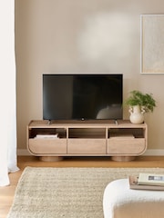 Light Blythe Solid Mango Wood Wide TV Unit - Image 2 of 10