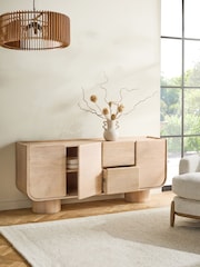 Light Blythe Solid Mango Wood Large Sideboard - Image 3 of 10