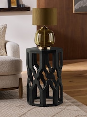Black Inder Solid Mango Wood Side Table - Image 1 of 4